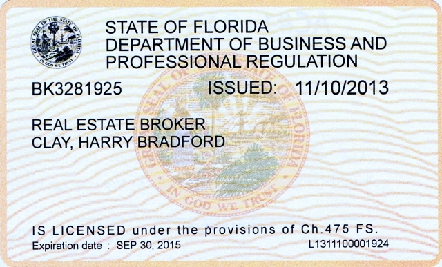 持有合适的执照